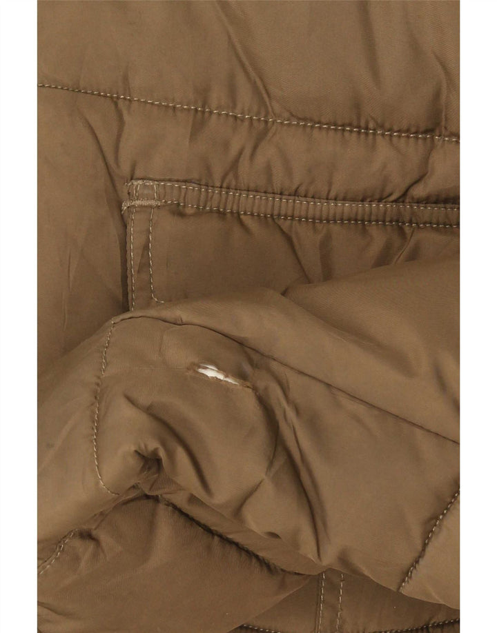 Lee Ανδρικό μπουφάν με κουκούλα UK 40 Large Brown Πολυεστέρας