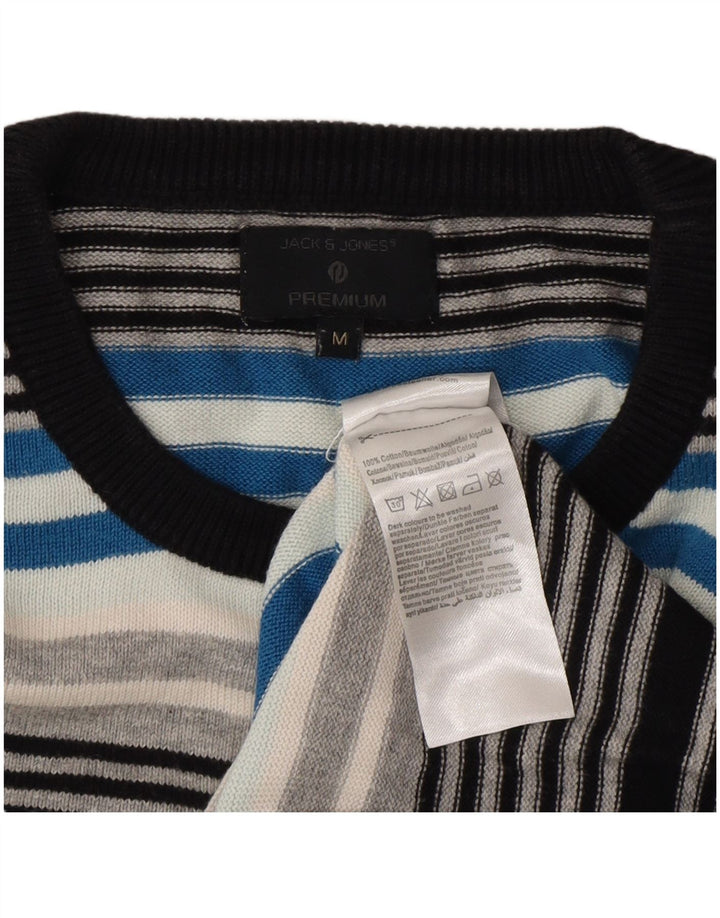 Jack & Jones Ανδρικό πουλόβερ με λαιμόκοψη μεσαίο πολύχρωμο ριγέ