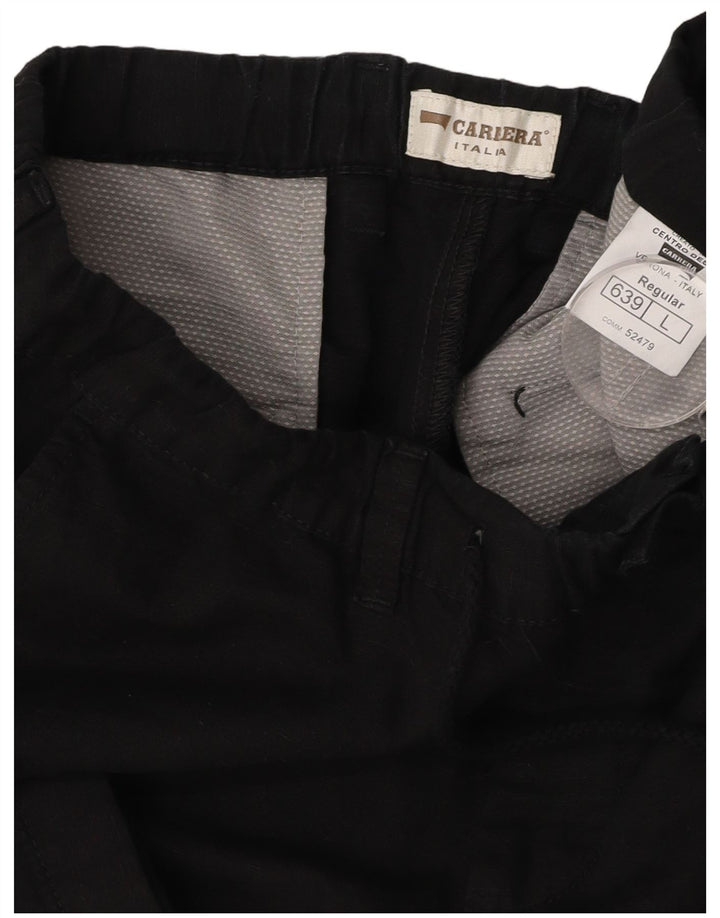 Ανδρικό σορτς CARRERA VERONA Chino μεγάλο W36 μαύρο βαμβακερό