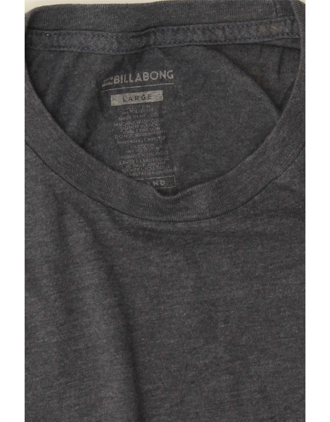 Ανδρικό γραφικό T-Shirt Billabong Top Large Grey Flecked Cotton