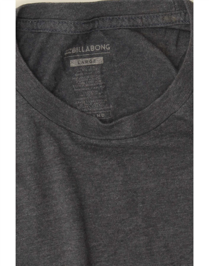 Ανδρικό γραφικό T-Shirt Billabong Top Large Grey Flecked Cotton