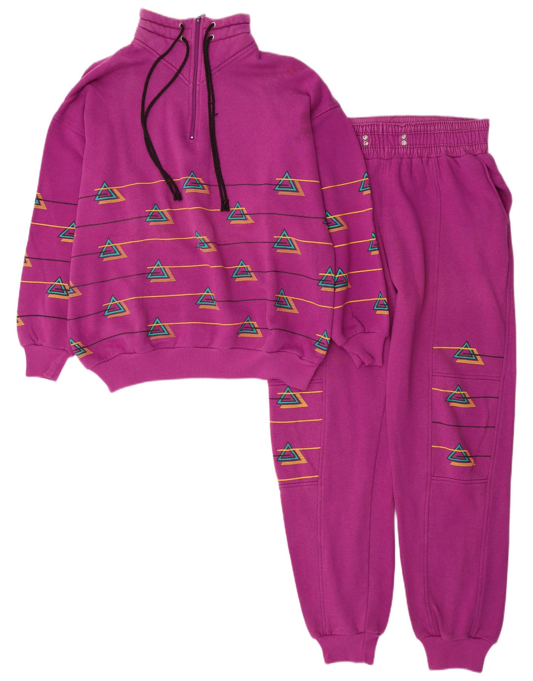 Rodeo Γυναικεία Γραφική Ολόσωμη φόρμα EU 40 Medium Pink Geometric Retro