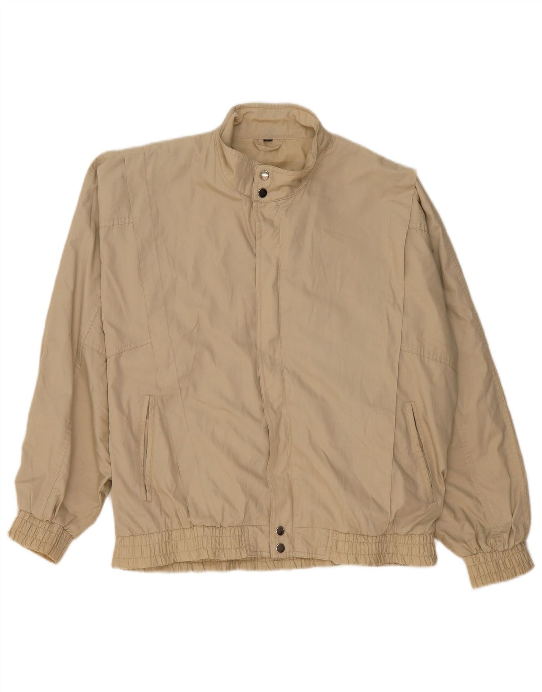 Vintage Ανδρικό Bomber Jacket IT 52 XL Beige Polyester