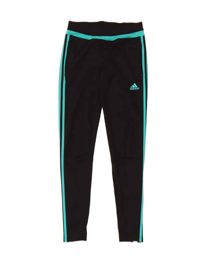 ADIDAS Womens Climacool Leggings UK 4/6 XS Black Polyester Vintage Adidas and Second-Hand Adidas from Messina Hembry 