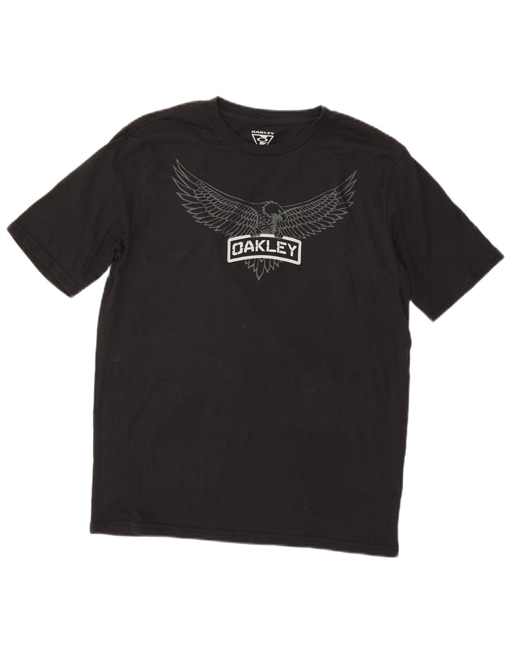 Ανδρικό T-Shirt γραφικό Oakley Top Medium Μαύρο