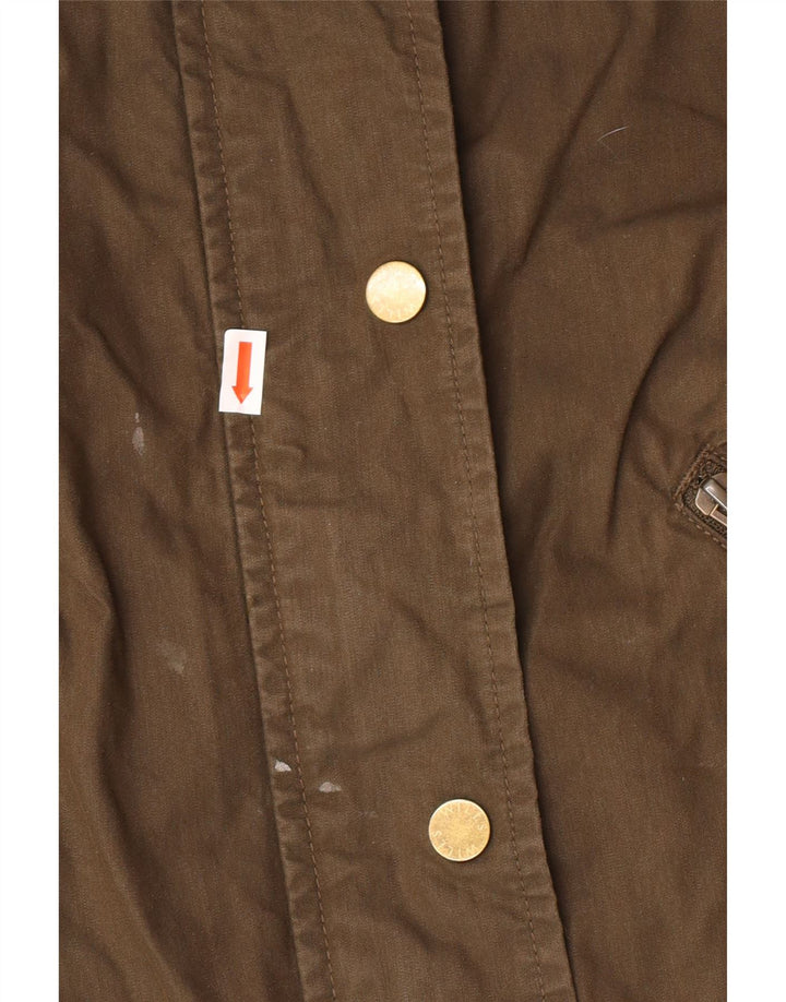 JACK WILLS Γυναικείο Utility Jacket UK 8 Μικρό Χακί Βαμβακερό