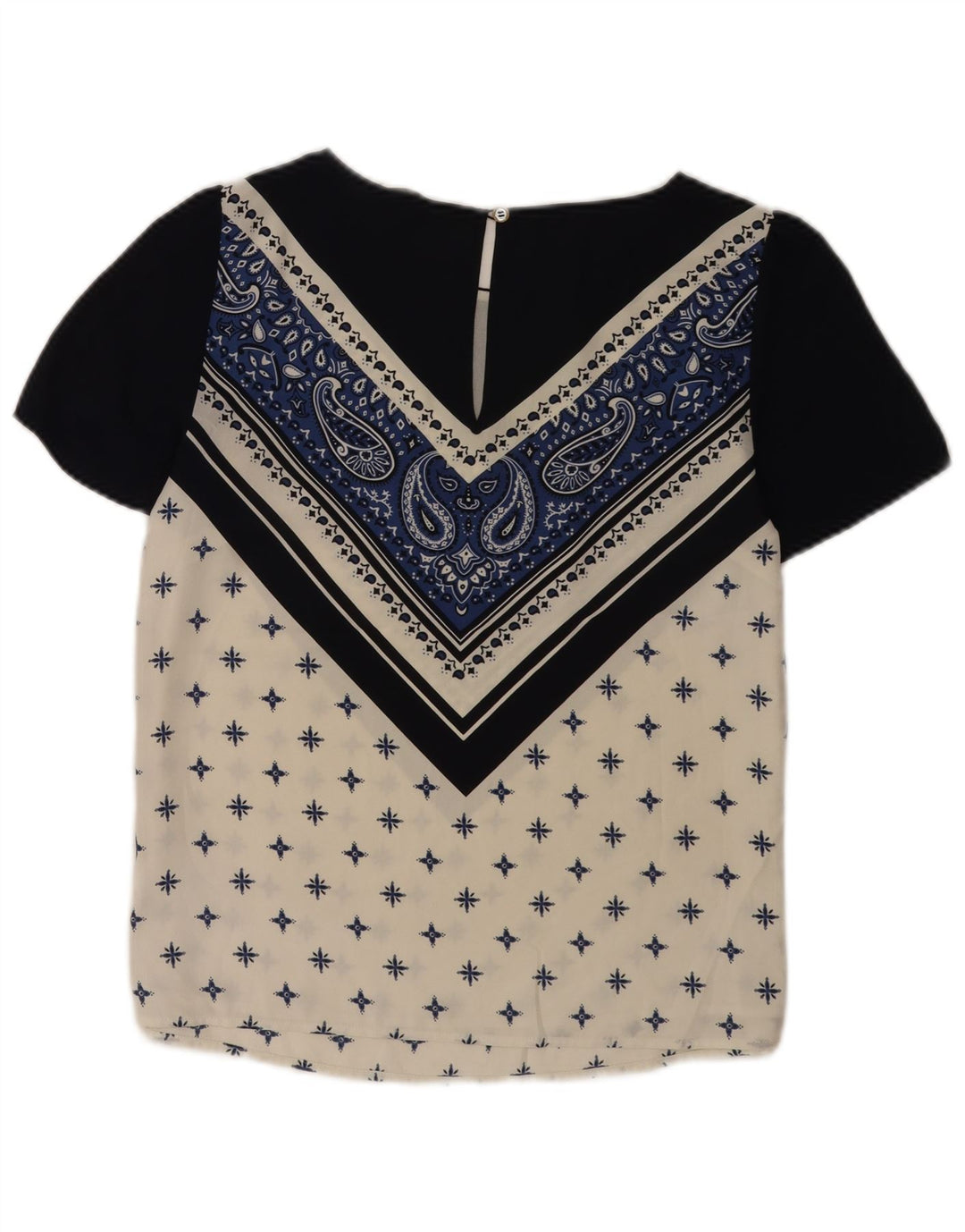 Γυναικεία μπλούζα Oasis Top 10 Small Navy Blue Paisley Polyester