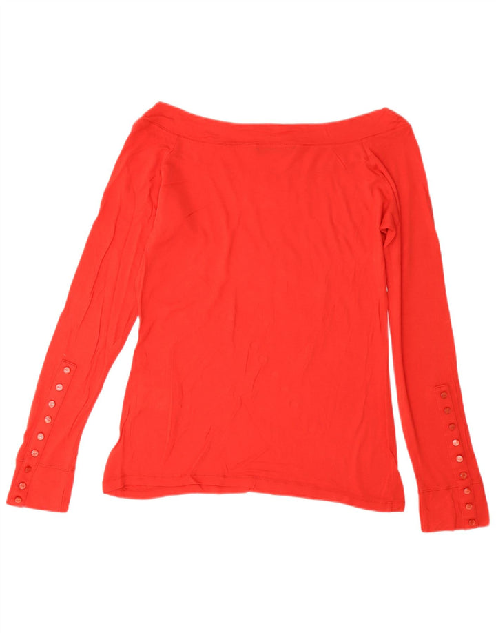 Liu Jo Womens Crop Graphic Top Μακρυμάνικο IT 44 Medium Red