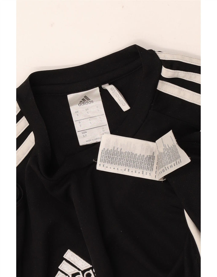 Ανδρικό T-Shirt Climalite ADIDAS Top Small Black Colourblock Polyester