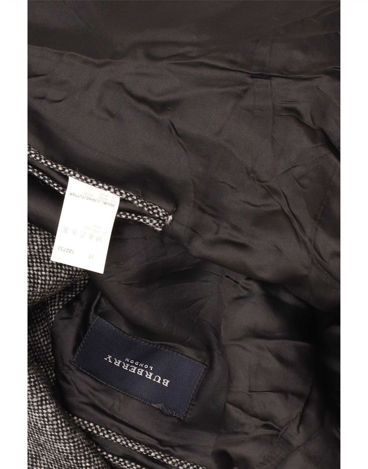Burberry Ανδρικό σακάκι σακάκι με 2 κουμπιά UK 40 Large Grey Flecked Wool