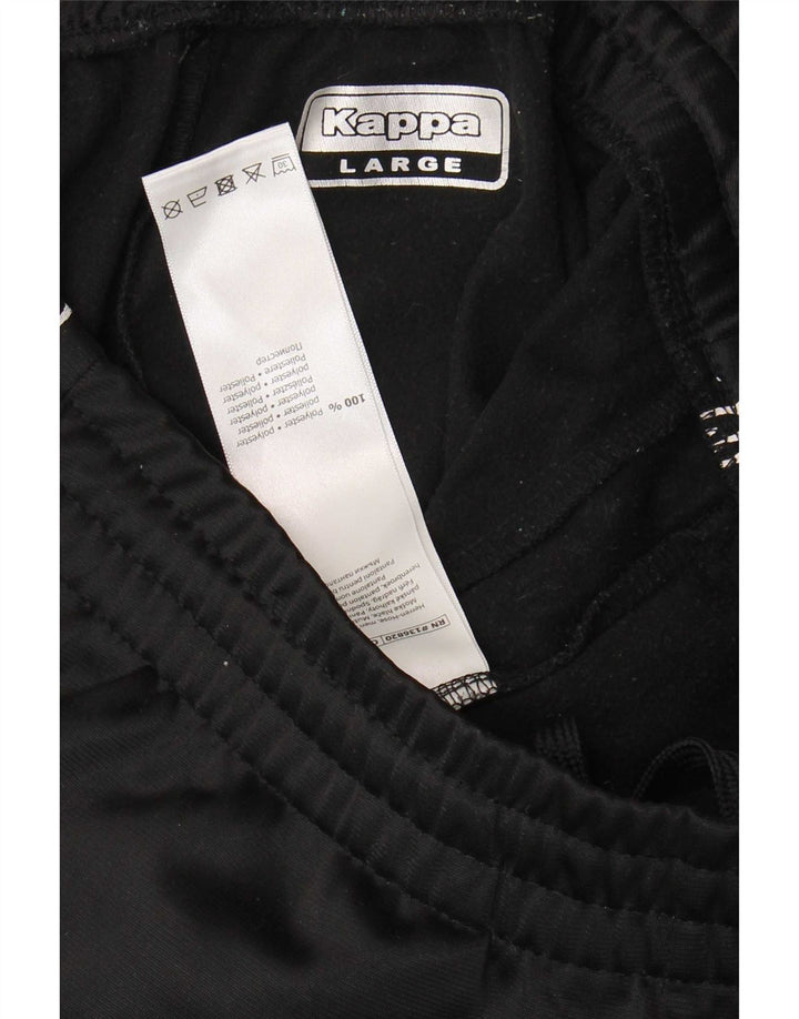 Kappa Ανδρική φόρμα γραφικής φόρμας παντελόνι Joggers μεγάλο μαύρο πολυεστέρα