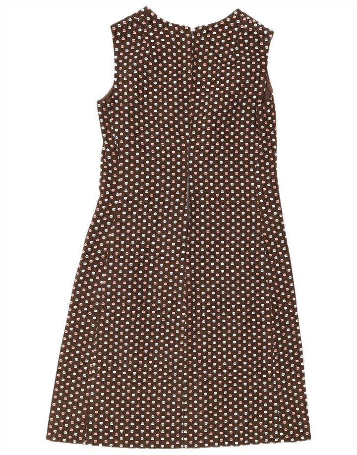 Vintage γυναικείο σετ 3 κουμπιών 2 τεμαχίων IT 48 XL καφέ πουά