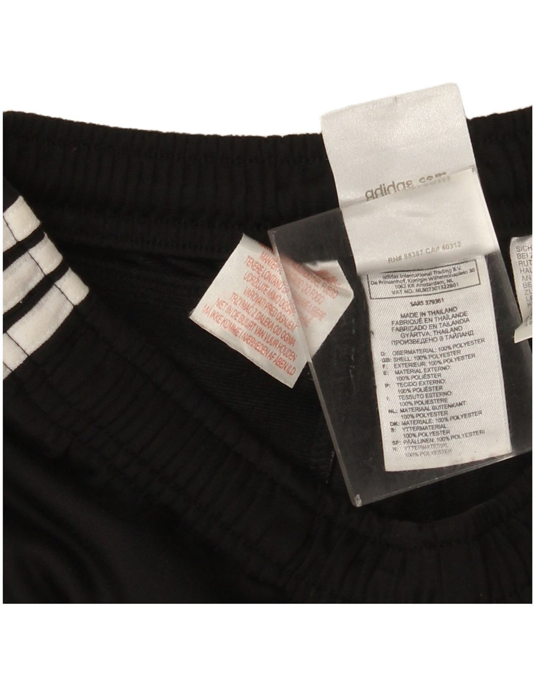 Ανδρική αθλητική φόρμα Adidas NBA, μεσαίο μαύρο πολυεστέρα