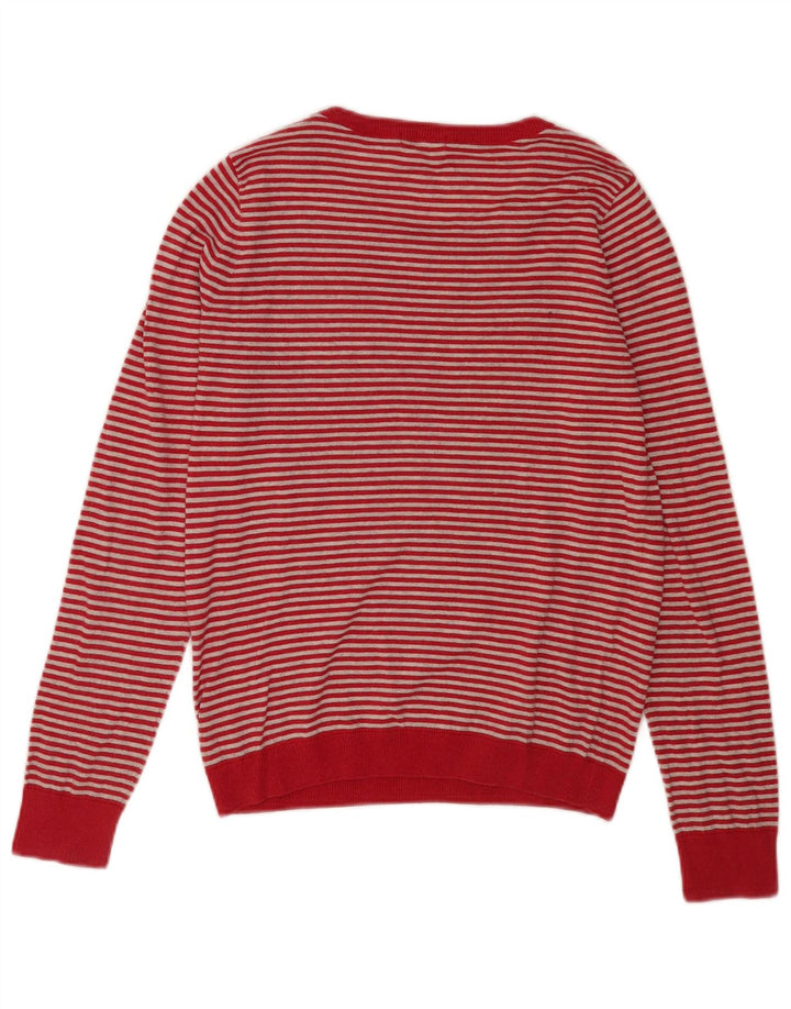Γυναικείο πουλόβερ Lacoste Crew Neck Jumper Μέγεθος 38 Μεσαίο κόκκινο ριγέ