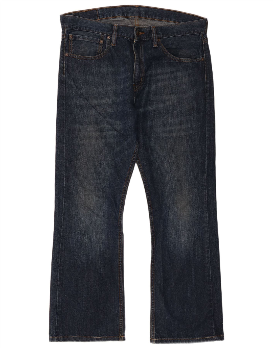Levi's Mens 527 Bootcut Jeans W34 L30 Navy Blue Cotton