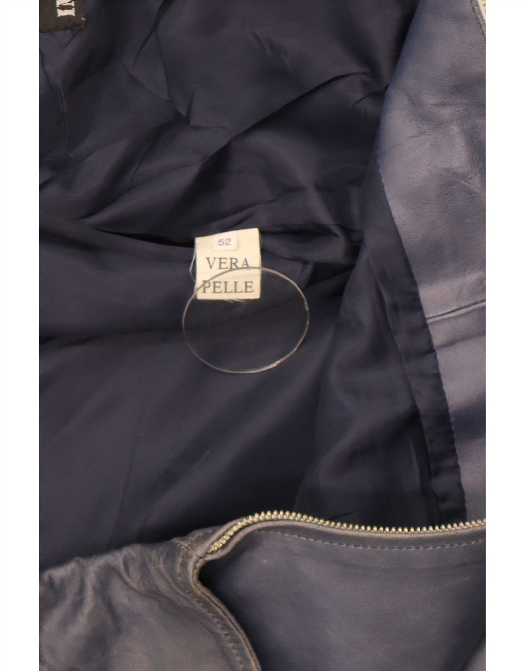 Kiros Ανδρικό Δερμάτινο Μπουφάν IT 52 XL Navy Blue