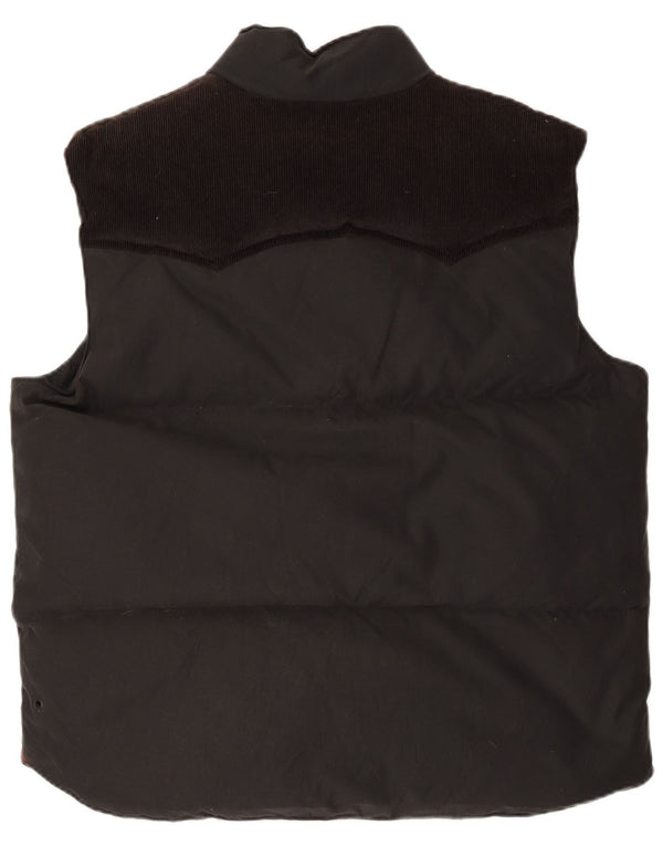 Adidas Ανδρικό padded Gilet UK 42 XL Μαύρο Colourblock Πολυαμίδιο