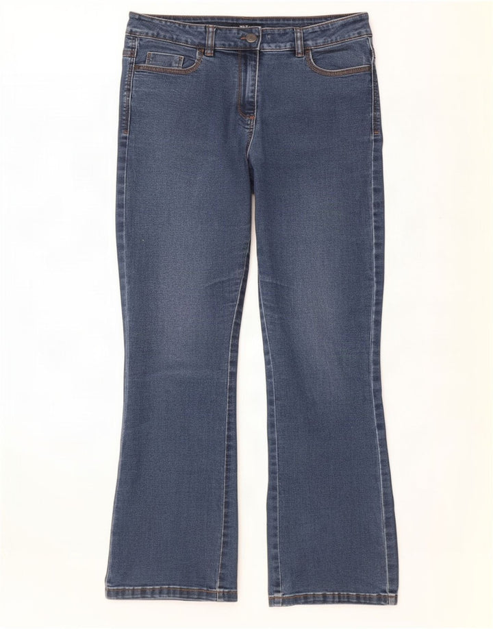 M&Co Γυναικεία Bootcut Jeans UK 12 Medium W30 L28 Blue Cotton