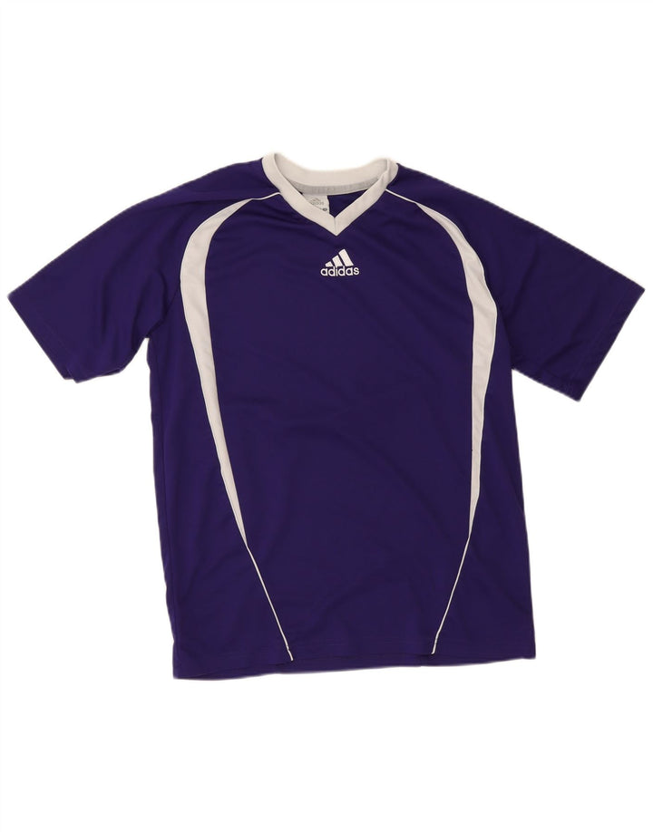 Ανδρικό T-Shirt Adidas Top Small Purple Colourblock Polyester