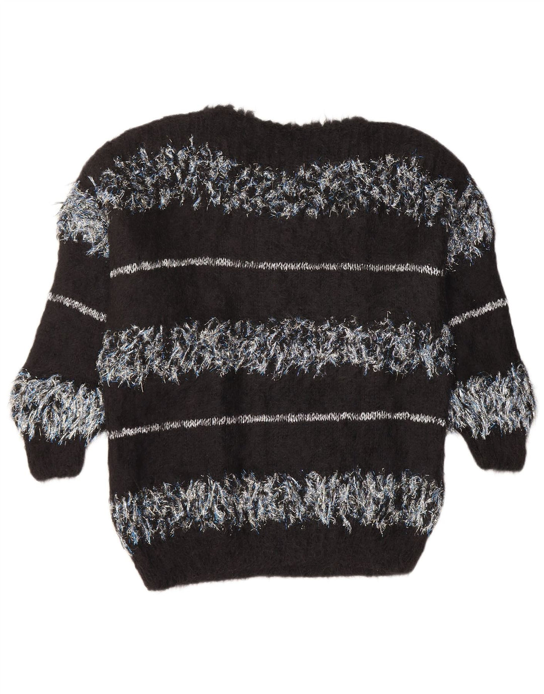 Γυναικείο πουλόβερ Vintage Boat Neck Jumper UK 18 XL Μαύρο ριγέ