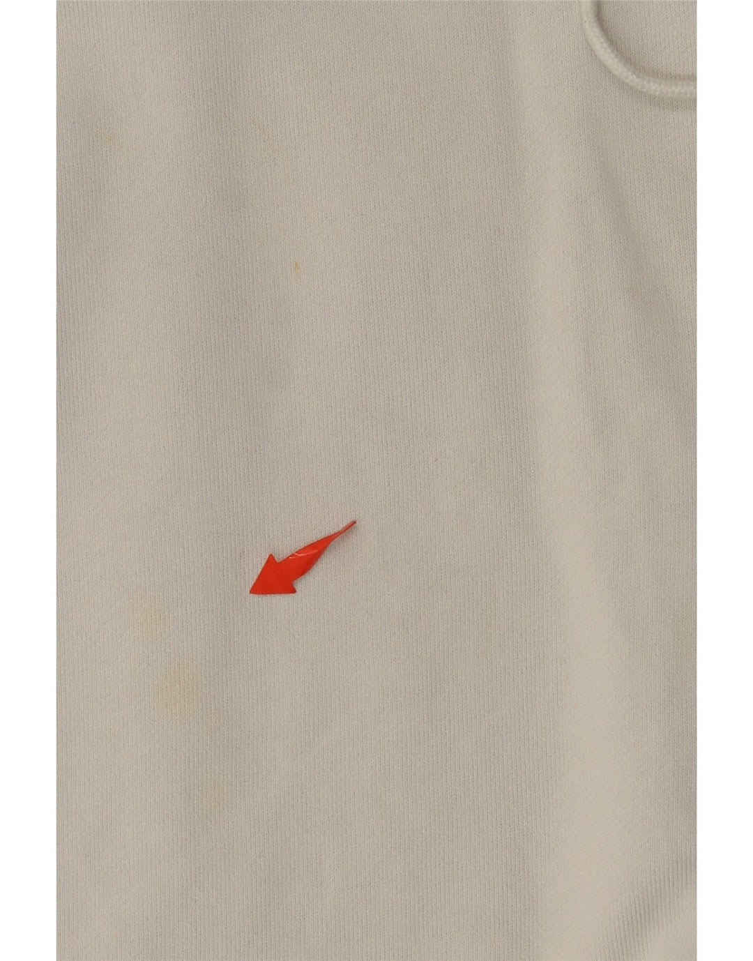 Γυναικεία κουκούλα ADIDAS Oversized Crop UK 8 Small White Cotton