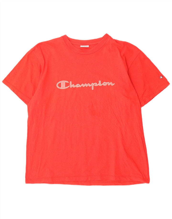 Ανδρικό γραφικό T-Shirt CHAMPION Top 2XL Κόκκινο