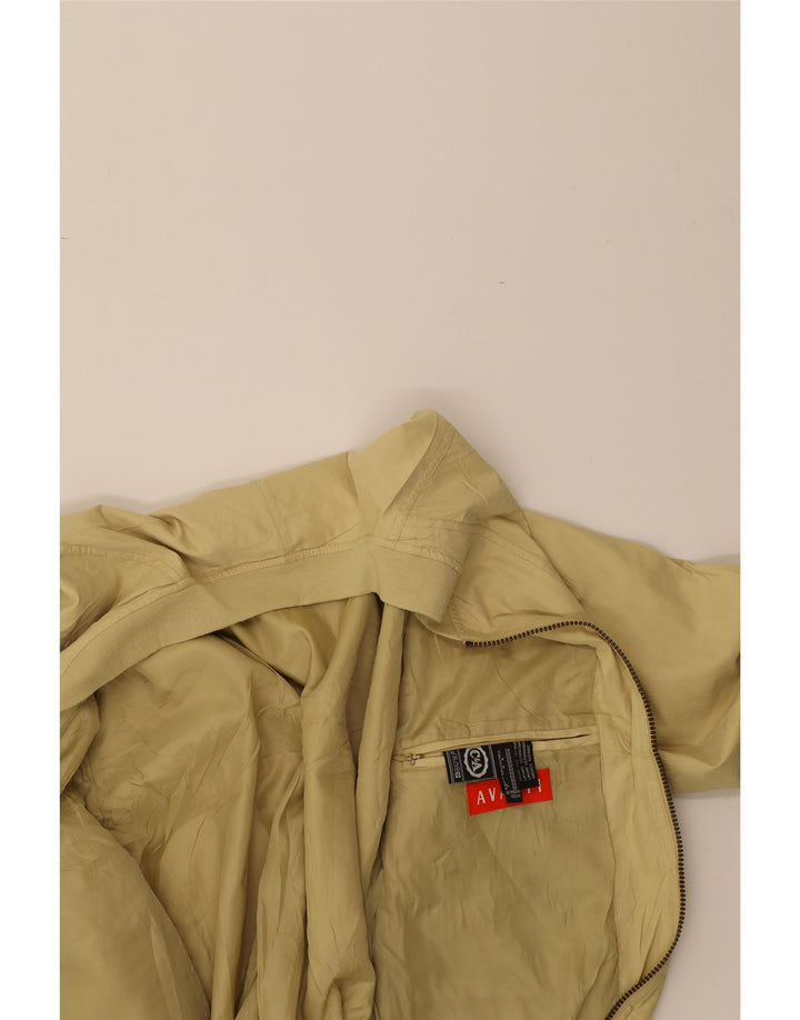 C & A Mens Bomber Jacket UK 38 Medium Beige Polyester Vintage C & A and Second-Hand C & A from Messina Hembry 