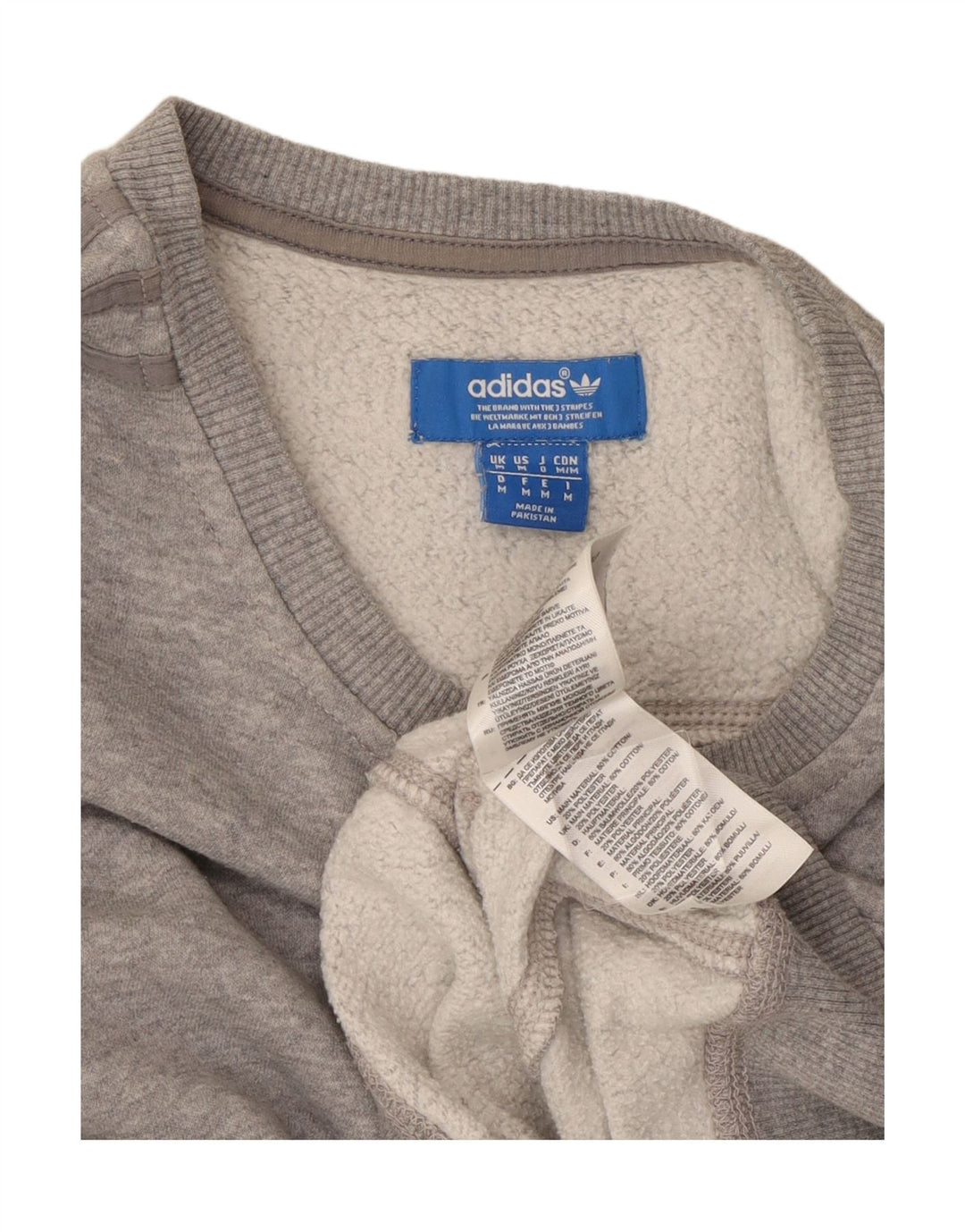 Ανδρικό φούτερ ADIDAS Jumper Μεσαίο γκρι βαμβακερό