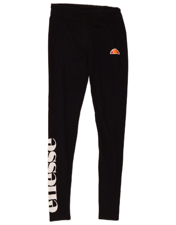 Ellesse Γυναικείο Γραφικό Κολάν UK 8 Μικρό μαύρο βαμβακερό