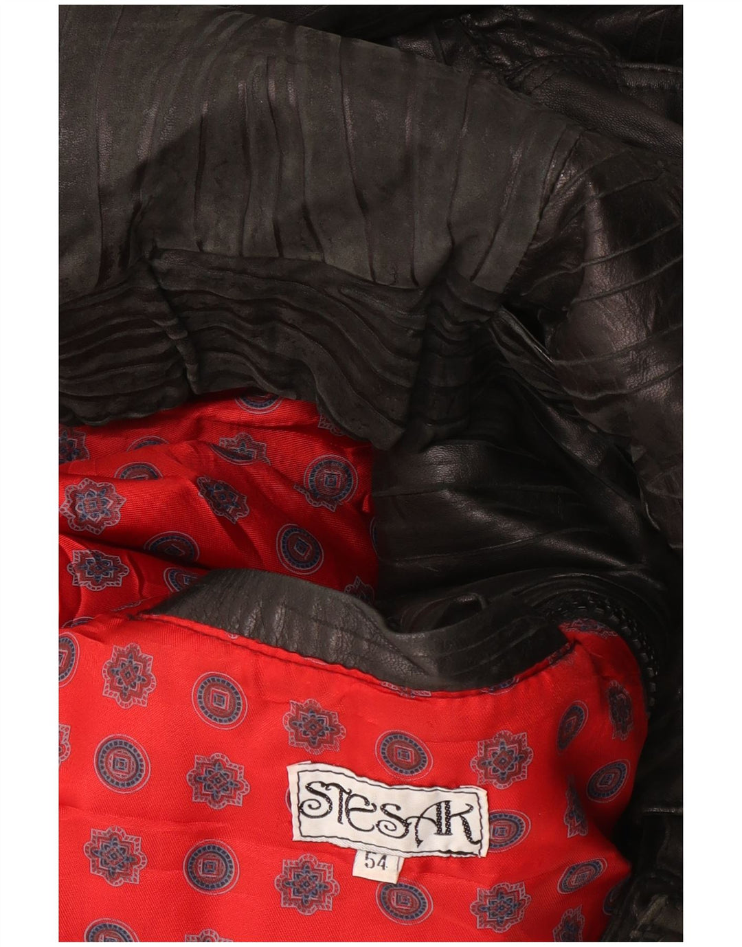 Vintage Γυναικείο Bomber Δερμάτινο Μπουφάν IT 54 3XL Μαύρο ριγέ