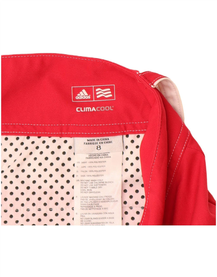 Adidas Γυναικεία Climacool Mini Φούστα US 8 Medium W30 Red Polyester