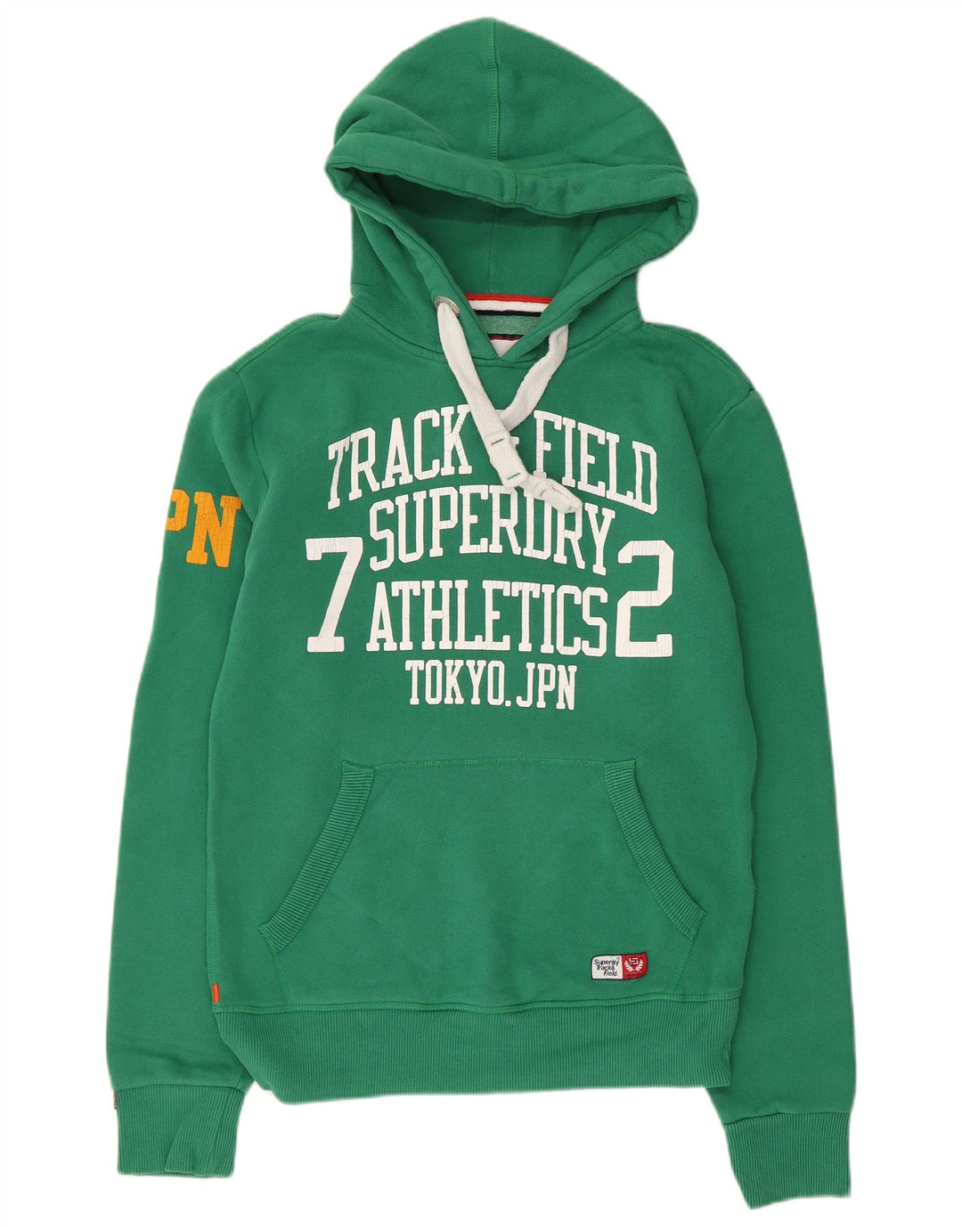 Ανδρικό γραφικό κουκούλα Superdry, μικρό πράσινο βαμβακερό