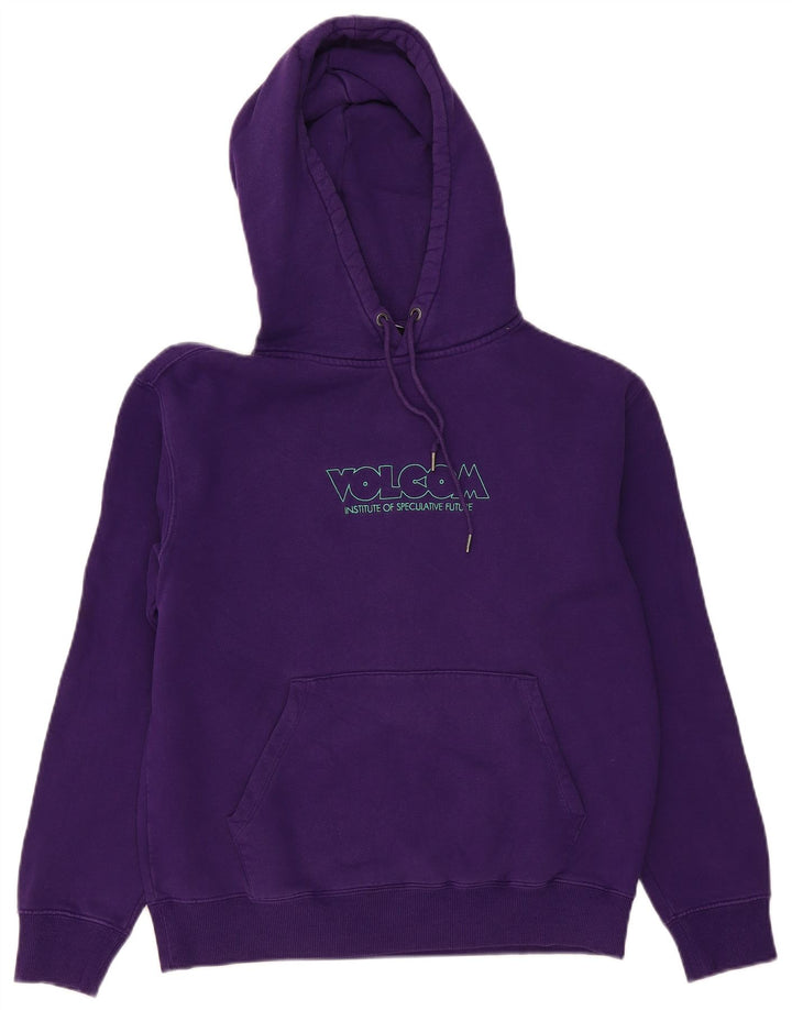 VOLCOM Γυναικεία γραφικά υπερμεγέθη κουκούλα UK 10 Small Purple