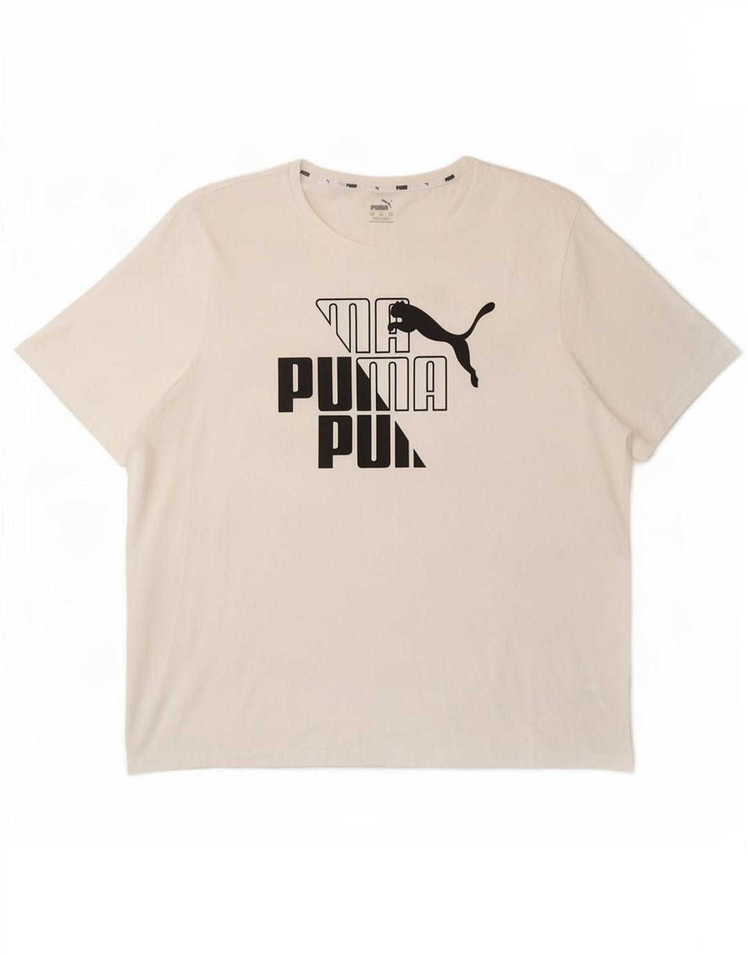 Ανδρικό γραφικό μπλουζάκι Puma 2XL λευκό βαμβακερό