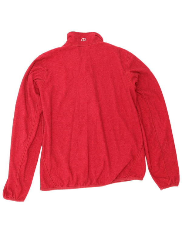Berghaus Γυναικείο φερμουάρ Fleece Jumper UK 12 Medium Red Polyester
