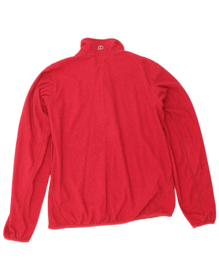 Berghaus Γυναικείο φερμουάρ Fleece Jumper UK 12 Medium Red Polyester