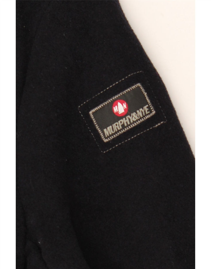Murphy & Nye Mens Pea Coat UK 40 Large Navy Blue Wool