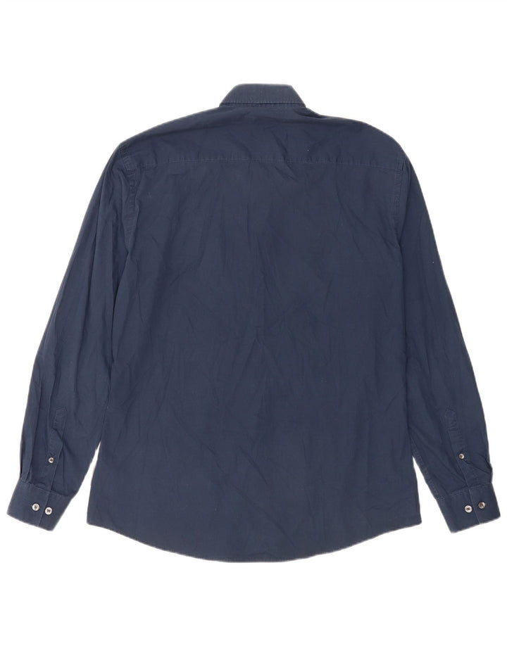 Ανδρικό πουκάμισο French Connection Μεγάλο Navy Blue από βαμβάκι