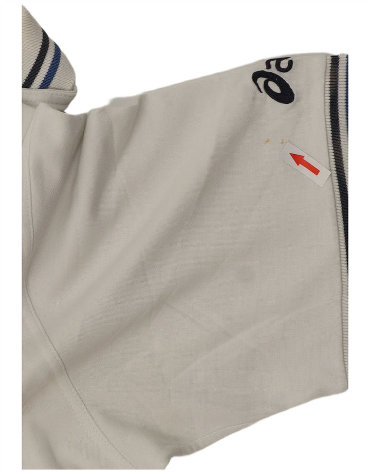 Asics Ανδρικό πουκάμισο πόλο XL Λευκό βαμβακερό