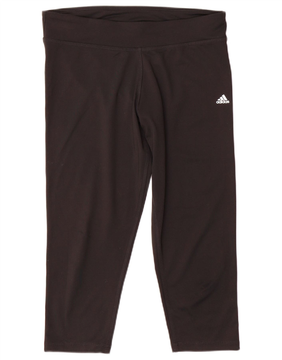 Adidas Γυναικεία κολάν Capri Climalite UK 16/18 μεγάλο μαύρο πολυεστέρα