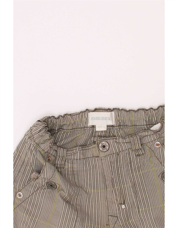Diesel Boys Cargo σορτς 3-4 ετών W22 Γκρι ριγέ βαμβακερό