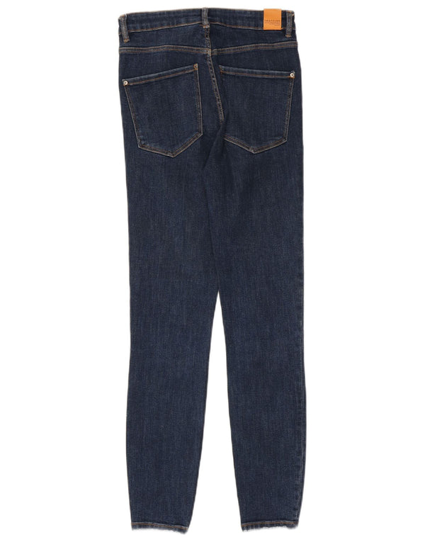 Zara Γυναικεία Trafaluc Ψηλόχρωμα Skinny Jeans EU 36 XS W26 L27 Navy Blue