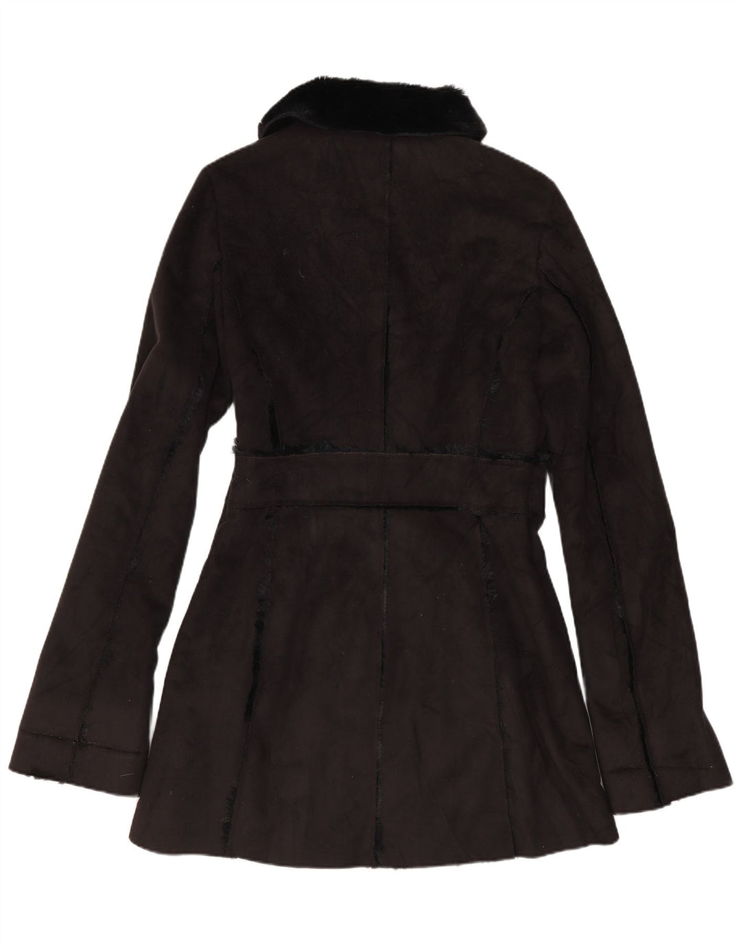 Vintage γυναικείο παλτό Sherpa UK 12 Medium Black