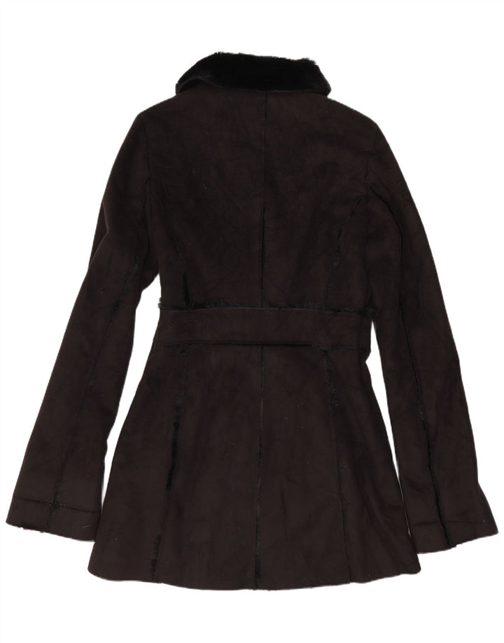 Vintage γυναικείο παλτό Sherpa UK 12 Medium Black