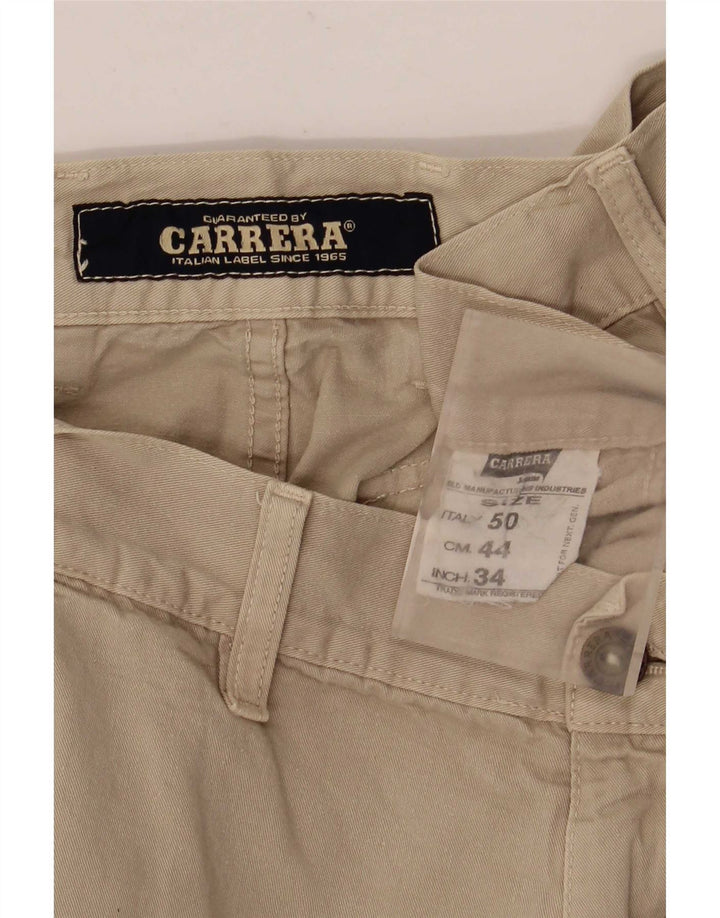 Carrera Ανδρικό Σορτς Cargo IT 50 Μεγάλο W34 Μπεζ Βαμβακερό