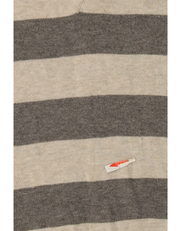 Ανδρικό πουλόβερ Timberland Crew Neck, Βαμβακερό μεσαίο γκρι ριγέ