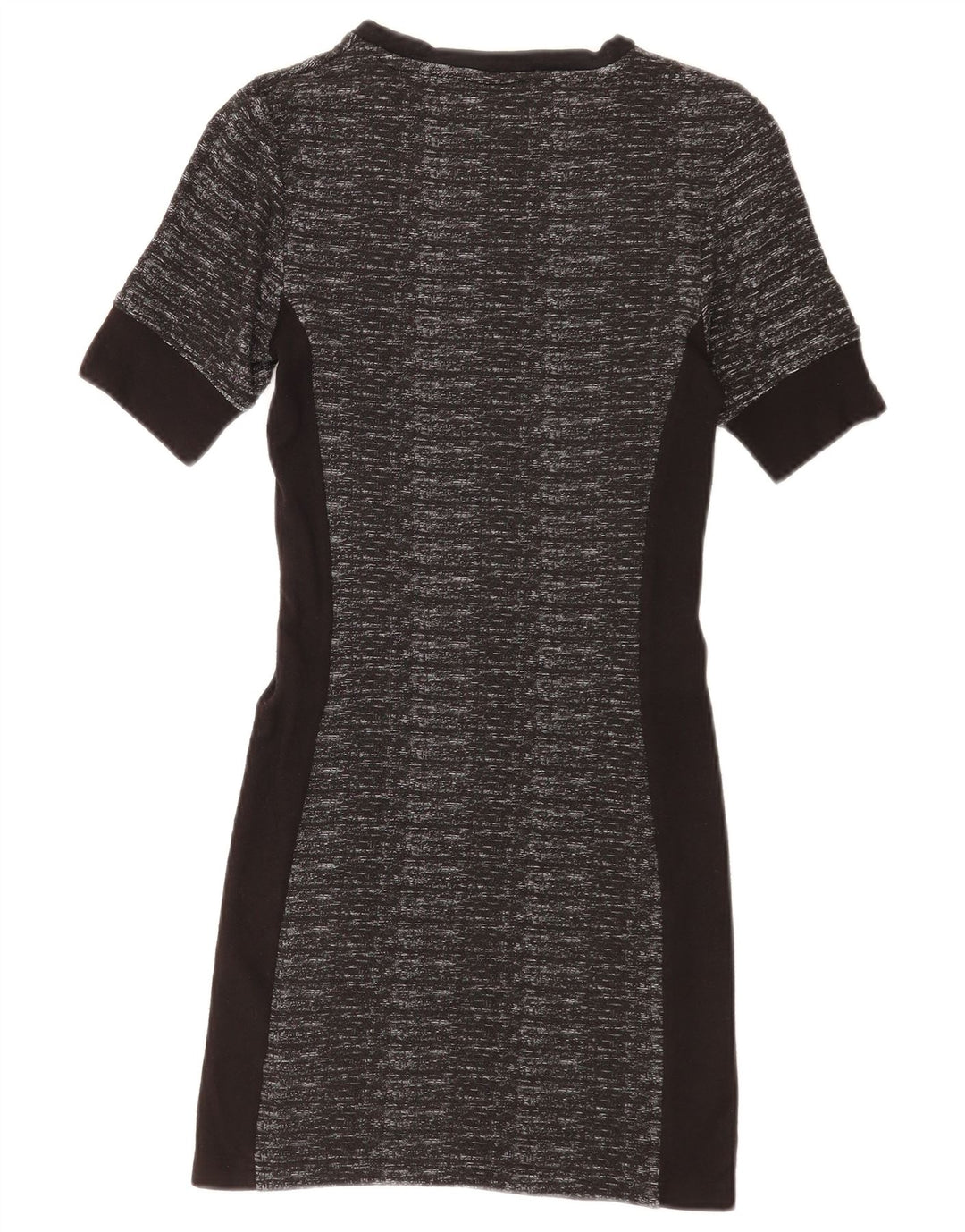 Topshop Γυναικείο Bodycon Φόρεμα UK 10 Small Black Geometric Polyester