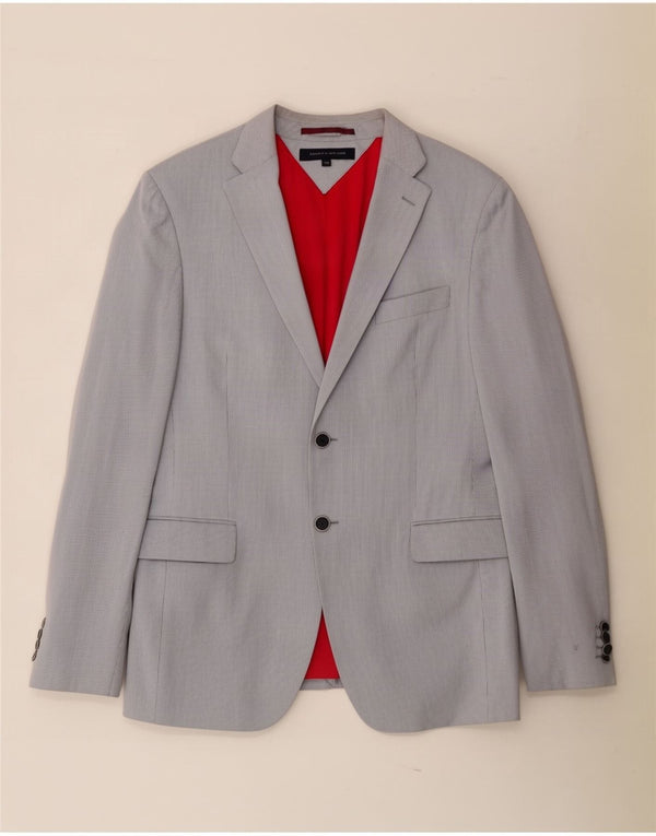 Tommy Hilfiger Ανδρικό σακάκι με 2 κουμπιά σακάκι IT 50 Large Grey Pinstripe