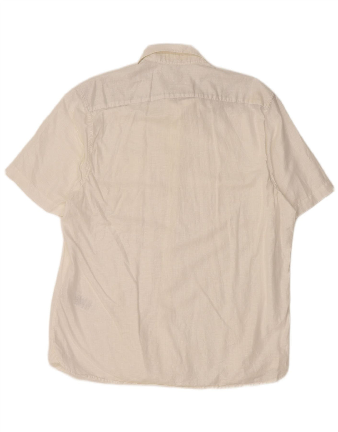 TED BAKER Ανδρικό κοντομάνικο πουκάμισο μέγεθος 5 XL Λευκό λινό