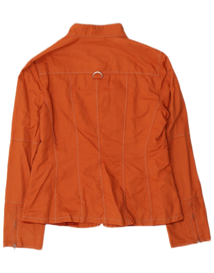 Marella Γυναικείο Bomber Jacket UK 12 Medium Orange Cotton